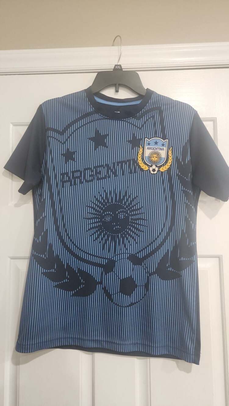 Striker Argentina National Team Graphic Soccer T-Shirt